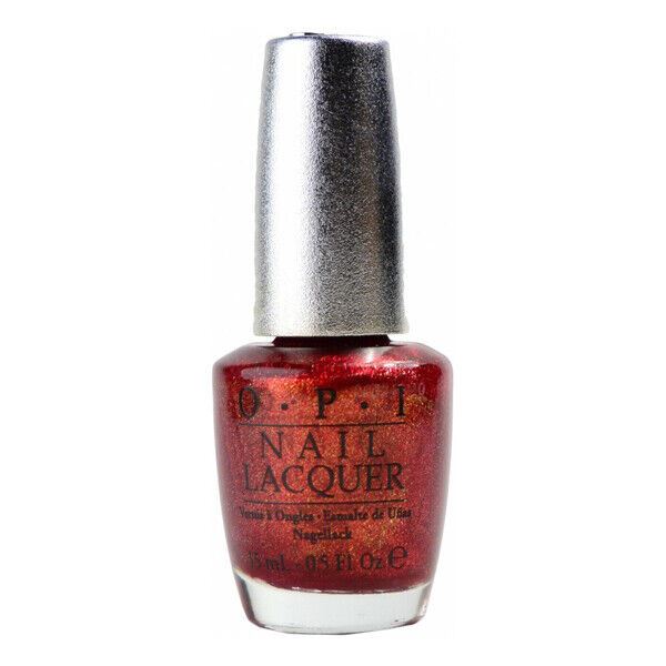 OPI Designer Series Nail Polish in Indulgence. Red, Orange Shimmer Nail Lacquer