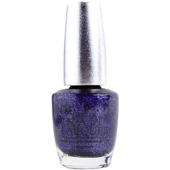 OPI Designer Series Nail Polish in Lapis. Blue Glitter Nail Lacquer