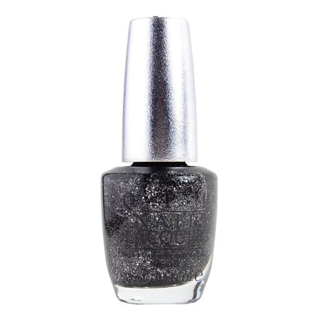 OPI Designer Series Nail Polish in Pewter. Dark Silver Grey Glitter Nail Lacquer. OPI Item Product Code DS044