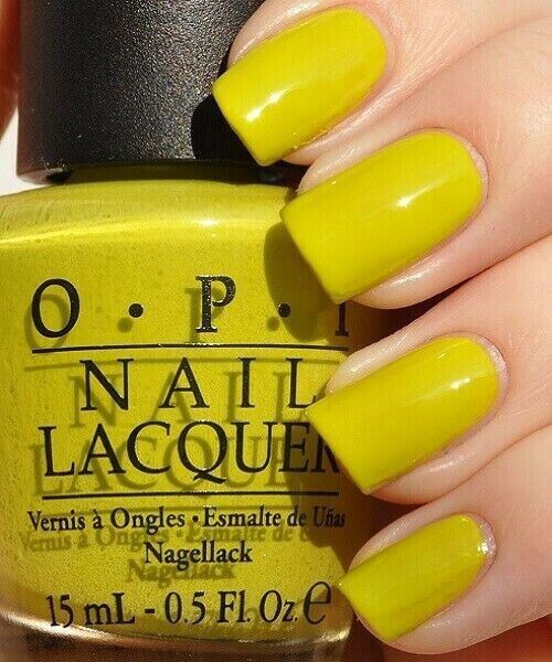 OPI Did It On 'Em Chartreuse Yellow Green Creme Nail Polish from the OPI x Nicki Minaj Collaboration. OPI Item Product Code NLN13