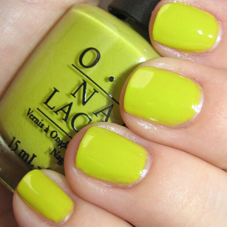OPI Did It On 'Em Chartreuse Yellow Green Creme Nail Polish from the OPI x Nicki Minaj Collaboration. OPI Item Product Code NLN13