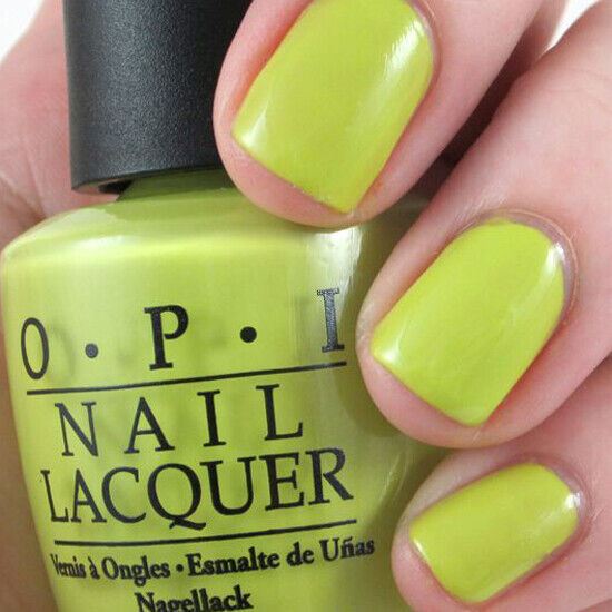 OPI Did It On 'Em Chartreuse Yellow Green Creme Nail Polish from the OPI x Nicki Minaj Collaboration