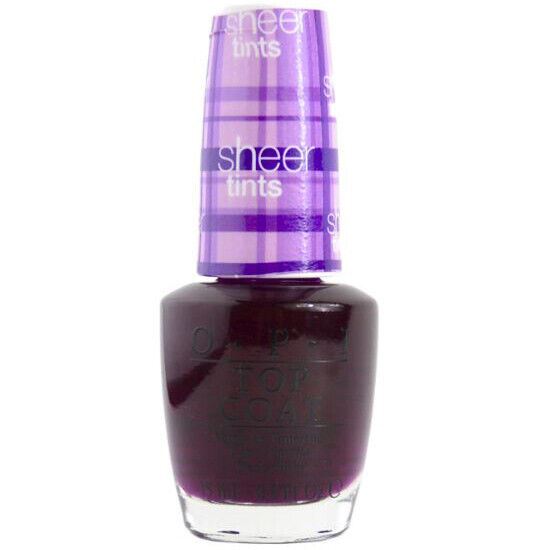 OPI Don't Violet Me Down Purple Sheer Tints Top Coat Nail Polish