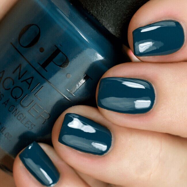 OPI Drama At La Scala Dark Teal Creme Nail Polish from the OPI Muse of Milan Collection. OPI Item Product Code NLMI04