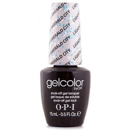 OPI GelColor Soak-Off Gel Nail Lacquer in Lights of Emerald City Glitter Top Coat