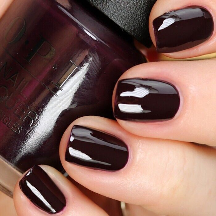 OPI Good Girls Gone Plaid Burgundy Creme Nail Polish from the OPI Scotland Collection