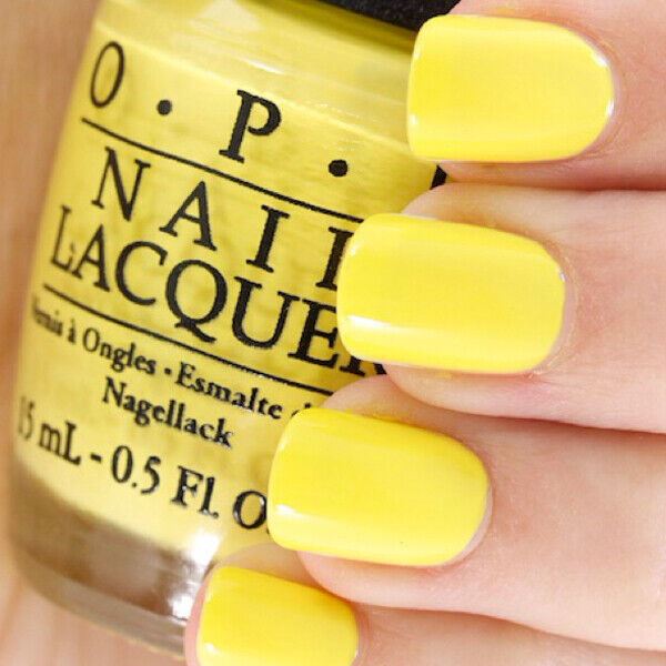 OPI I Just Can't Cope-Acabana Yellow Creme Nail Polish from the OPI Brazil Collection