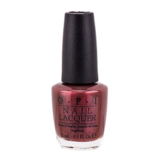OPI I Knead Sour-Dough Red Brown Shimmer Nail Polish from the OPI San Francisco Collection from 2013. OPI Item Product Code NLF60