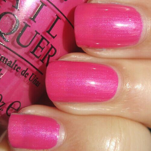 OPI La-Paz-Itively-Hot Pink Shimmer Nail Polish from the OPI South America Collection