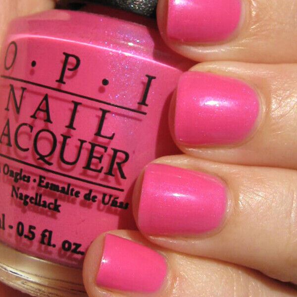 OPI La-Paz-Itively-Hot Pink Shimmer Nail Polish from the OPI South America Collection