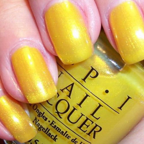 OPI Lemonade Stand By Your Man Yellow Sheer Shimmer Nail Polish