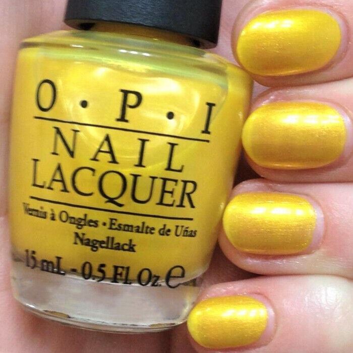 OPI Lemonade Stand By Your Man Yellow Sheer Shimmer Nail Polish