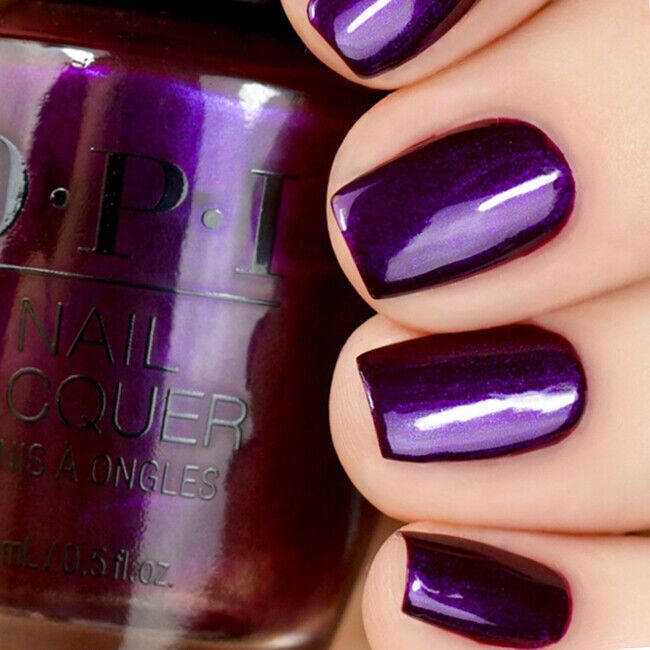 OPI Let's Take An Elfie Purple Shimmer Nail Polish