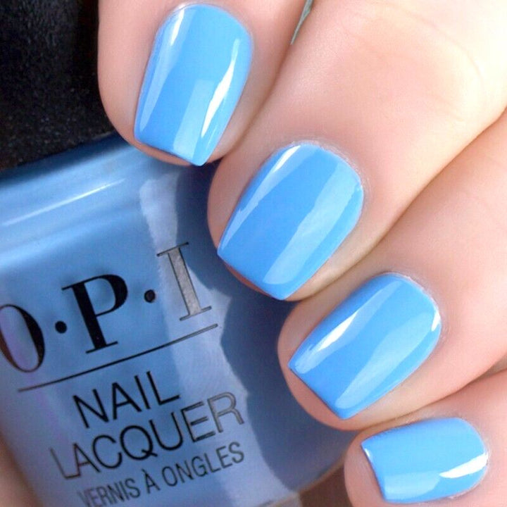 OPI Mali-Blue Shore Blue Creme Nail Polish from the OPI Malibu Collection. OPI Item Product Code NLN87