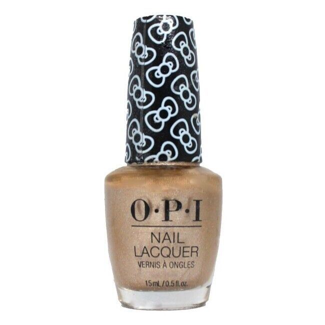 OPI Many Celebrations To Go! Gold Shimmer Nail Polish from the OPI Hello Kitty Collection