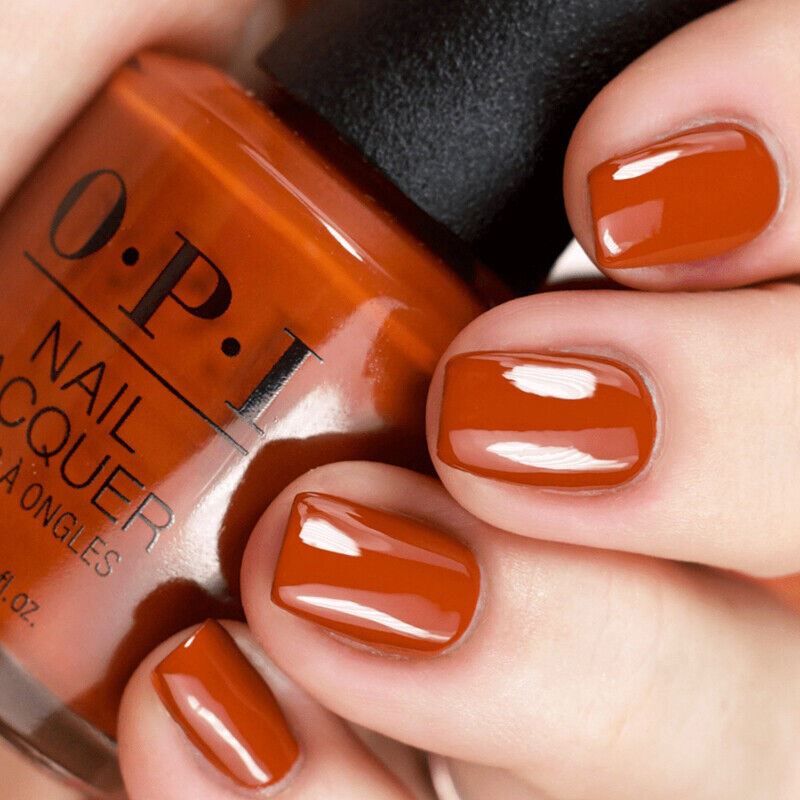 OPI My Italian is a Little Rusty Orange Creme Nail Polish from the OPI Muse of Milan Collection