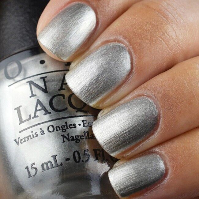 OPI My Silk Tie Silver Grey Shimmer Nail Polish