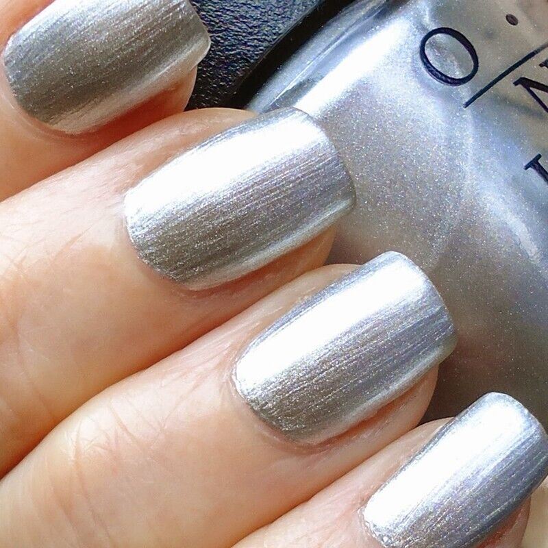 OPI My Silk Tie Silver Grey Shimmer Nail Polish