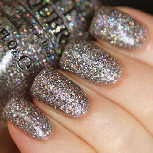 OPI My Voice Is A Little Norse Holographic Glitter Grey Nail Polish from the OPI Nordic Collection