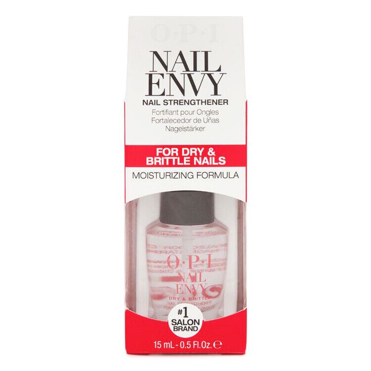 OPI Nail Envy Nail Strengthener Nail Polish Treatment for Dry & Brittle Nails Moisturising Formula 15ml Boxed