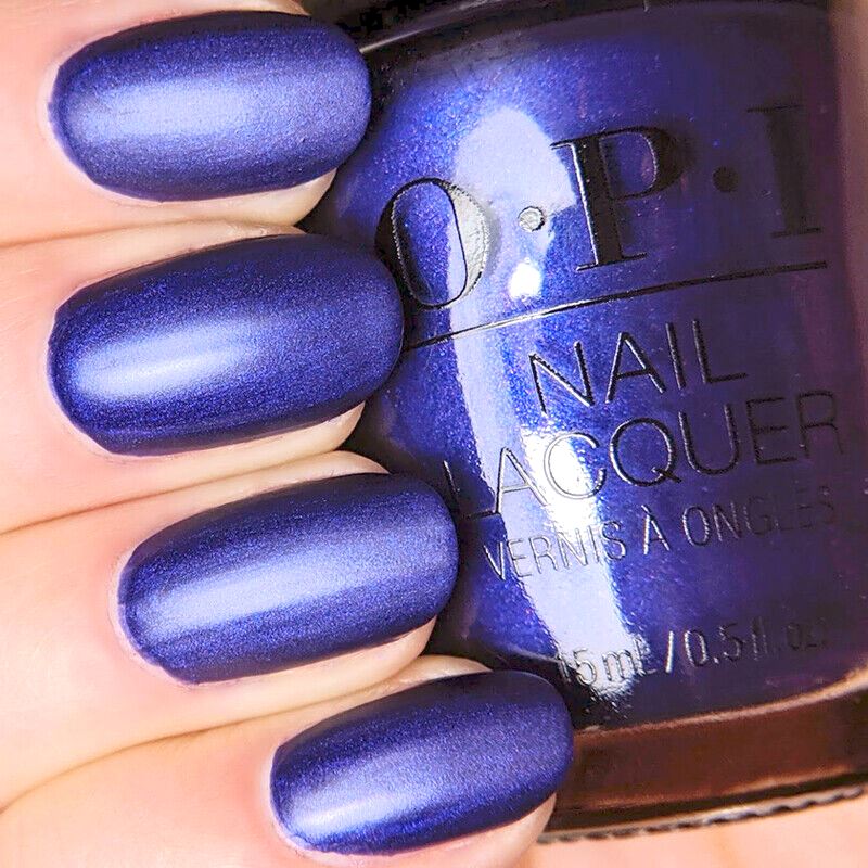 OPI Nailed It By A Royal Mile Dark Blue Matte Nail Polish from the OPI Scotland Collection. OPI Item Product Code NLU28