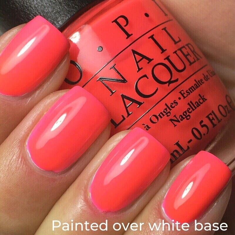 OPI No Doubt About It Vibrant Coral Nail Polish with a Neon Formula. OPI Item Product Code NLBC2