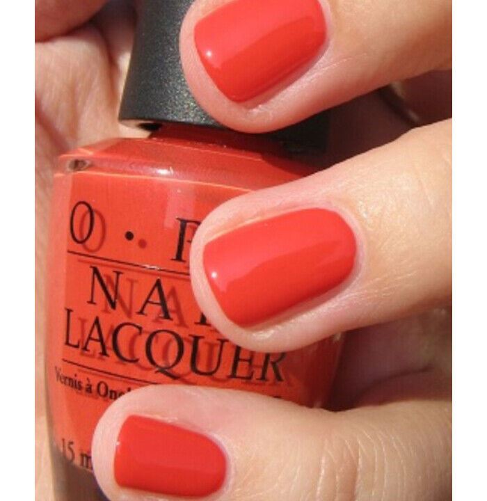 OPI On The Same Paige Orange Nail Polish from the Brights 2009 Collection. OPI Item Product Code NLB84