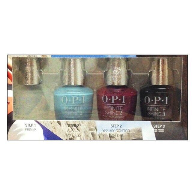 OPI Peru Collection ISDP1 Infinite Shine Mini Gift Set 4 x 3.75ml