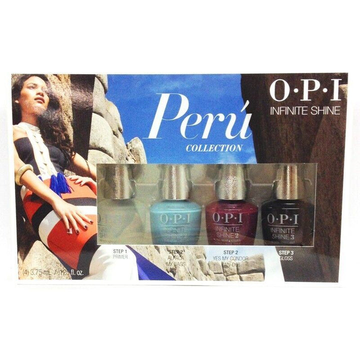OPI Peru Collection ISDP1 Infinite Shine Mini Gift Set 4 x 3.75ml