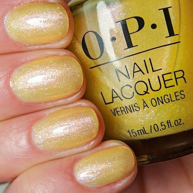 OPI Ray-diance Yellow Shimmer Nail Polish from the OPI Hidden Prism Collection