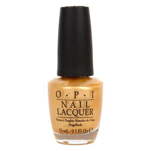 OPI Rollin' in Cashmere Gold Frost Nail Polish from the OPI x Gwen Stefani Holiday Collection. OPI Item Product Code HRF13