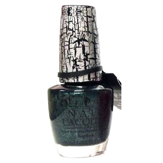 OPI Shatter The Scales Green Shimmer Crackle Effect Top Coat Nail Polish. OPI Item Product Code NLE66