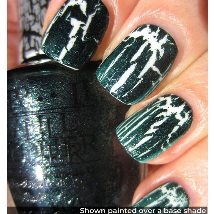 OPI Shatter The Scales Green Shimmer Crackle Effect Top Coat Nail Polish. OPI Item Product Code NLE66