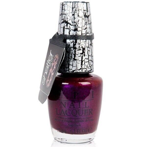 OPI Super Bass Purple Shatter Crackle Effect Nail Polish