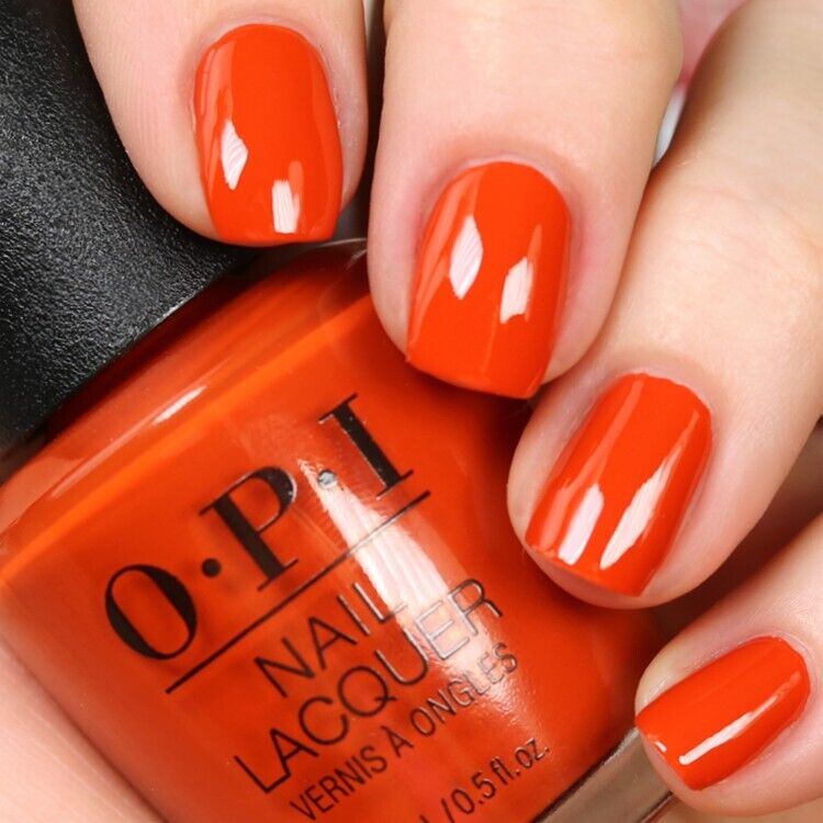 OPI Suzi Needs A Loch-Smith Dark Orange Creme Nail Polish from the OPI Scotland Collection. OPI Item Product Code NLU14. This shade is sometimes referred to as Suzi Needs A Locksmith.