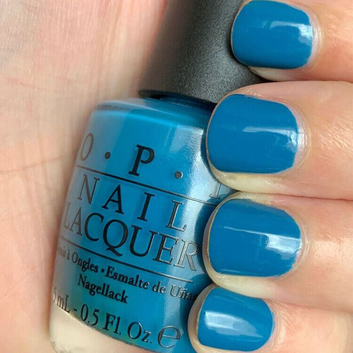 OPI Suzi Says Feng Shui Blue Creme Nail Polish from the OPI Hong Kong Collection. OPI Product Item Code NLH46