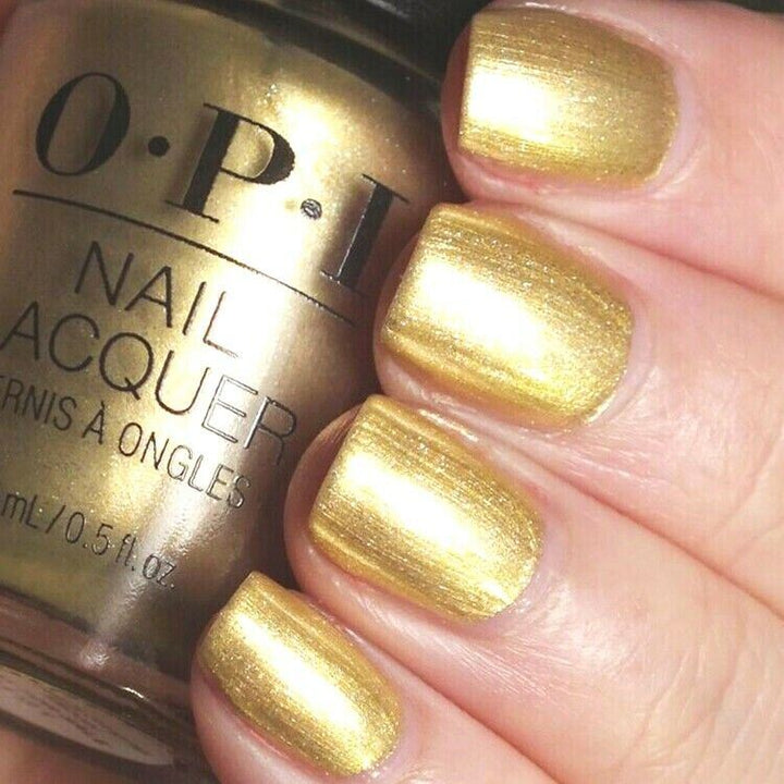OPI Suzi's Slinging Mezcal Gold Metallic Nail Polish from the OPI Mexico City Collection. OPI Item Product Code NLM86