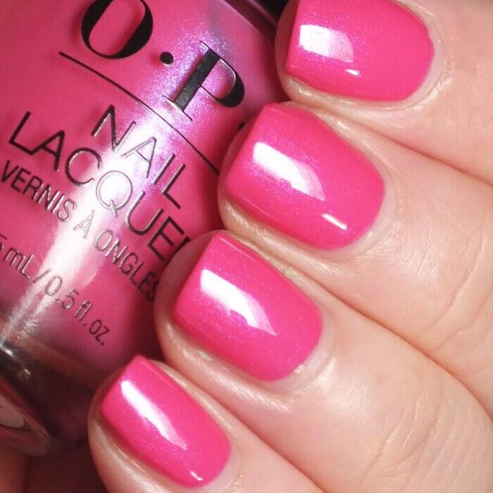 OPI Telenovela Me About It Pink Iridescent Shimmer Nail Polish from the OPI Mexico City Collection. OPI Item Product Code NLM91