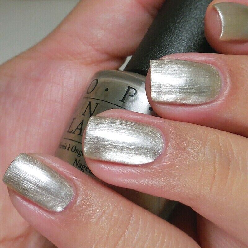 OPI This SIlver's Mine Silver Metallic Nail Polish from the SoftShades Collection