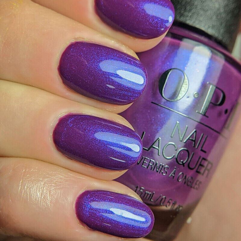 OPI The Sound Of Vibrance Purple Shimmer Nail Polish from the OPI Malibu Collection