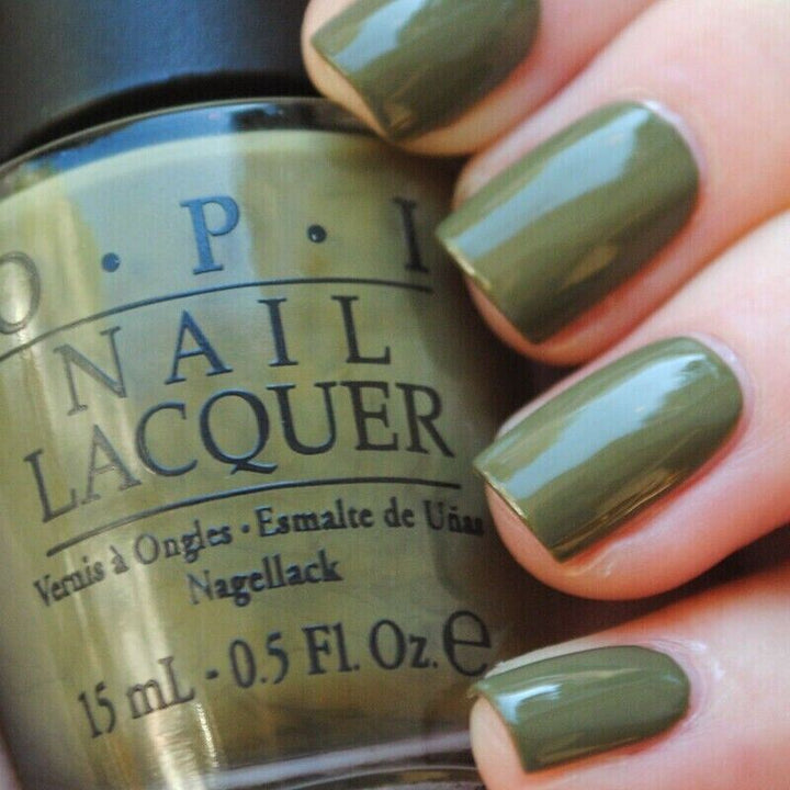 OPI Uh-Oh Roll Down The Window Green Creme Nail Polish from the OPI Touring America Collection