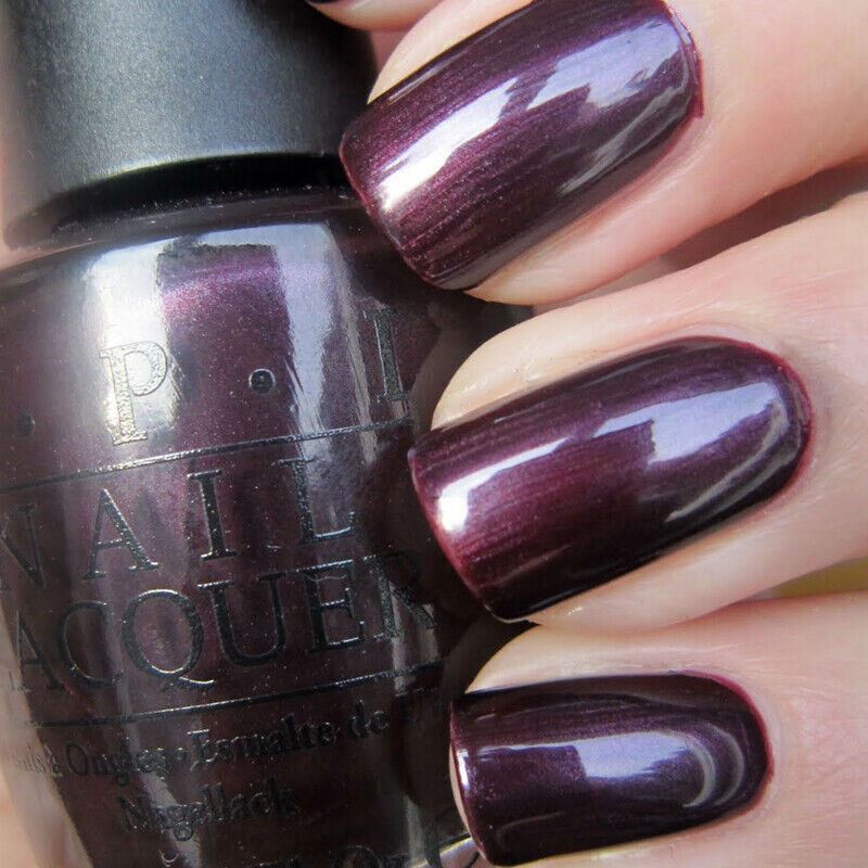 OPI Vampsterdam Dark Plum Purple Shimmer Nail Polish