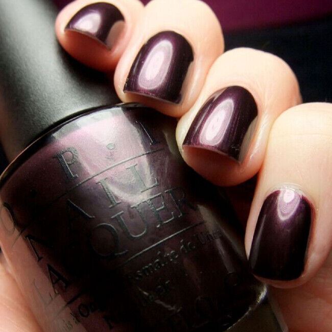 OPI Vampsterdam Dark Purple Plum Shimmer Nail Polish