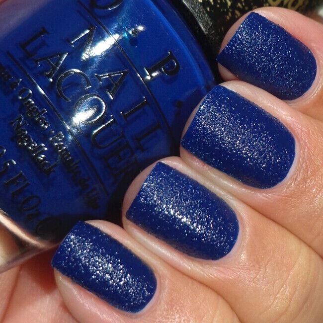 OPI Wharf! Wharf! Wharf! Blue Liquid Sand Nail Polish