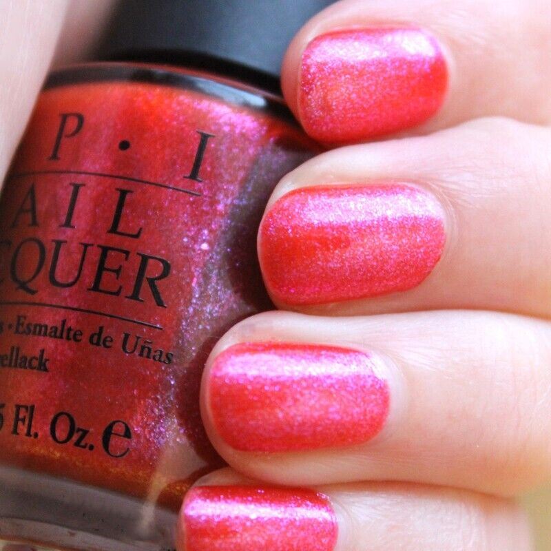 OPI Wing It! Sheer Iridescent Pink Nail Lacquer from the OPI Summer Flutter Collection. Rare OPI Nail Polish Shade NLD32
